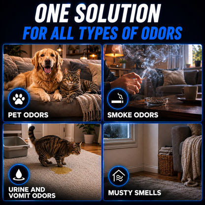Ultimate Home Odor Removal System - Professional Grade Odor Eliminator Kit
